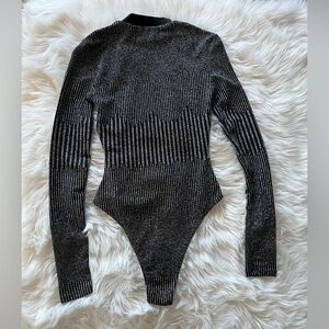 Vici Black and Silver Women's Bodysuit